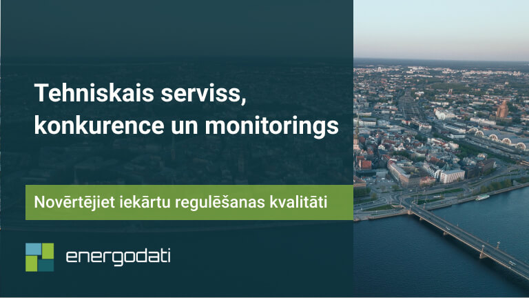 Bloga raksts: Tehniskais serviss, konkurence un monitorings. Novērtējiet iekārtu regulēšanas kvalitāti ar energodati.lv